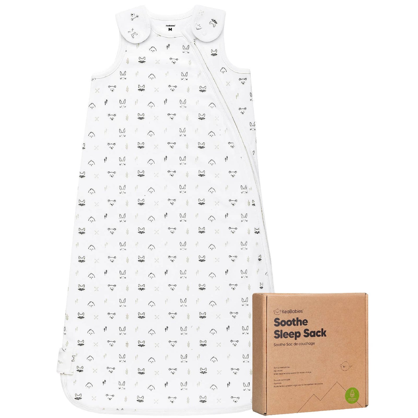 KeaBabies Soothe Sleep Sack (KeaStory, Medium 6-18M)