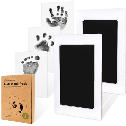 2Pk Inkless Ink Pad, Baby Footprint Kit, Dog Paw Print Kit