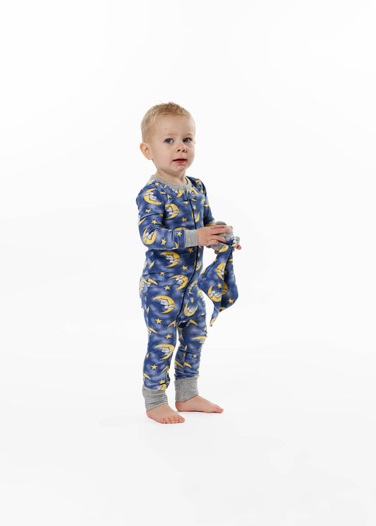 Infant Boys Goodnight Moon Zip-Front Coverall Pajama