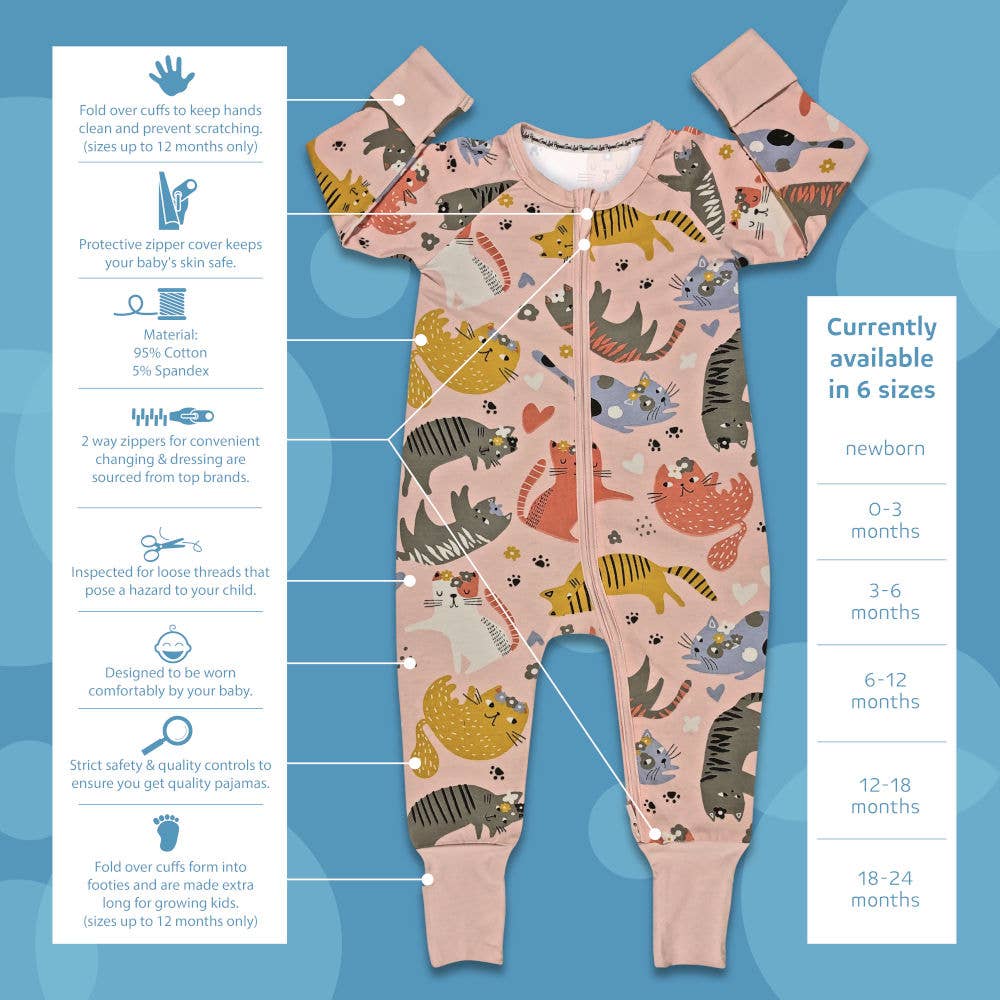 Bunny Rabbits, Blue Baby Pajamas