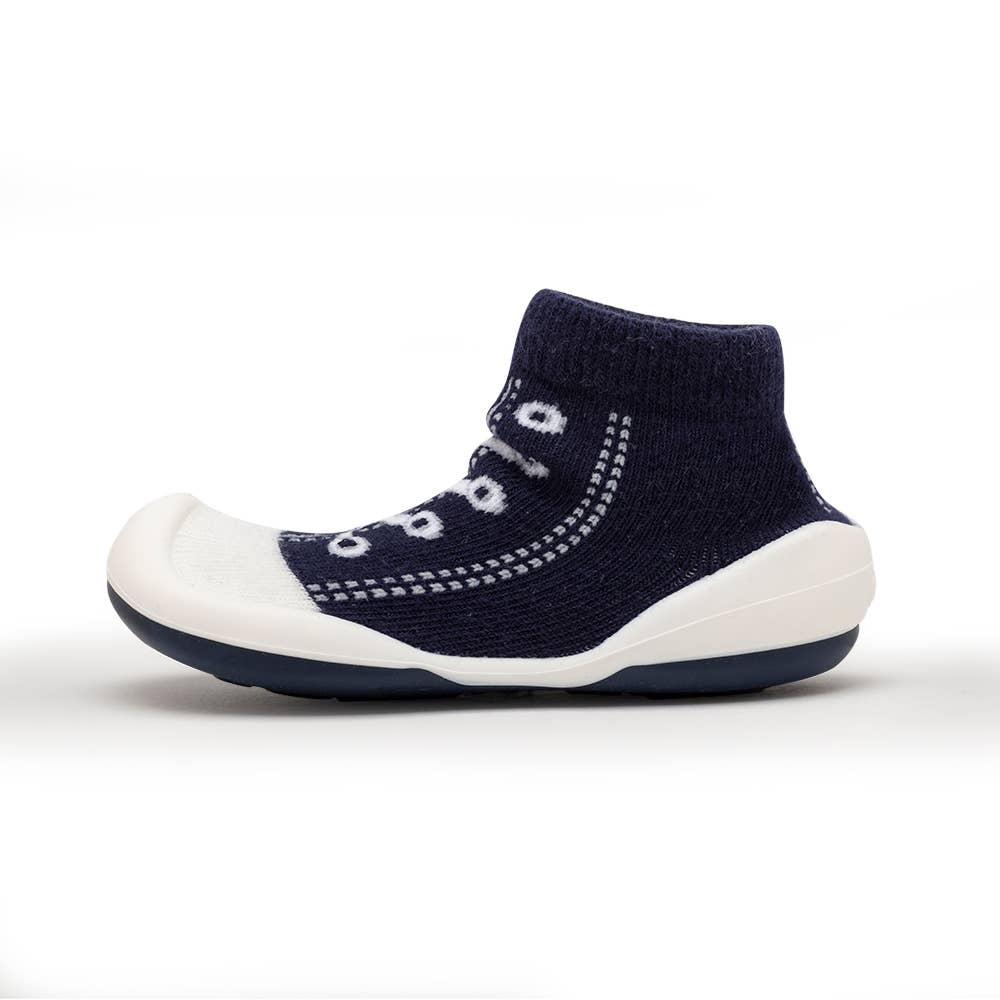 Komuello first walker baby sock shoes-Sneakers - Navy