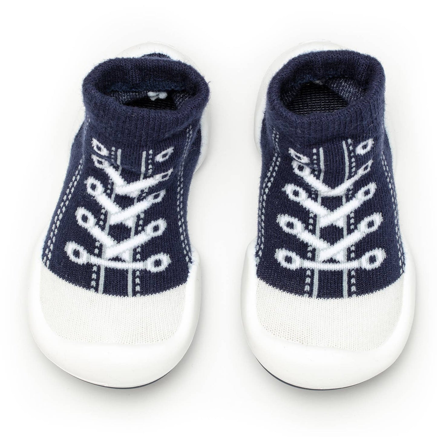 Komuello first walker baby sock shoes-Sneakers - Navy