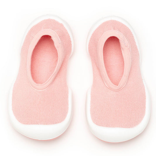 Komuello first walker baby sock shoes - Flat - Pastel Pink