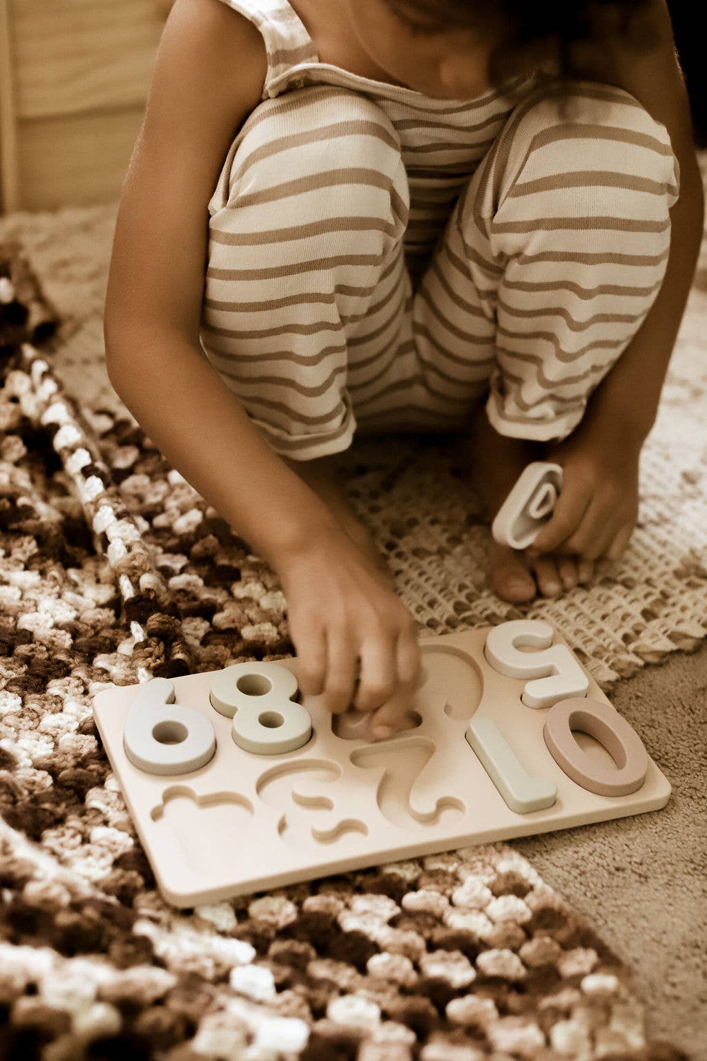 Large Soft Silicone Number Puzzle (11-pc) for Toddlers