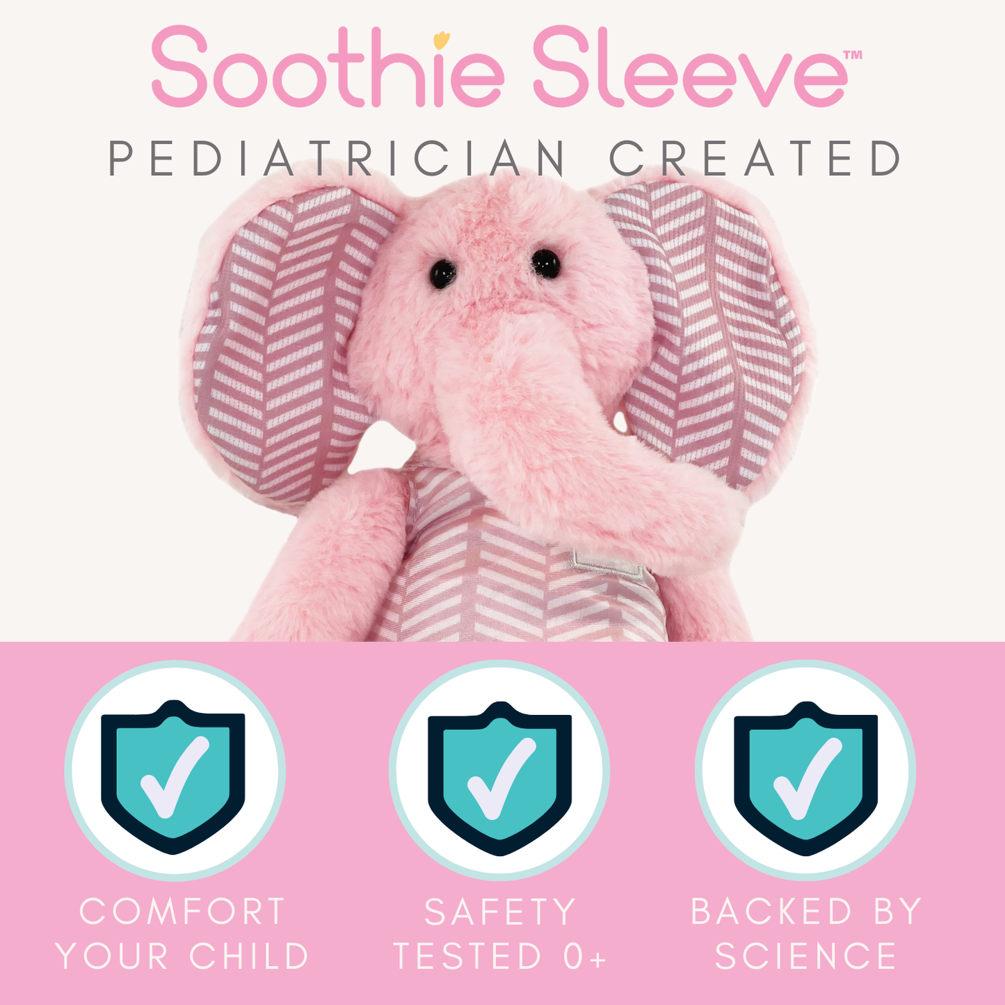 Soothie Sleeve Emmy the Elephant Baby Gift-4 pack