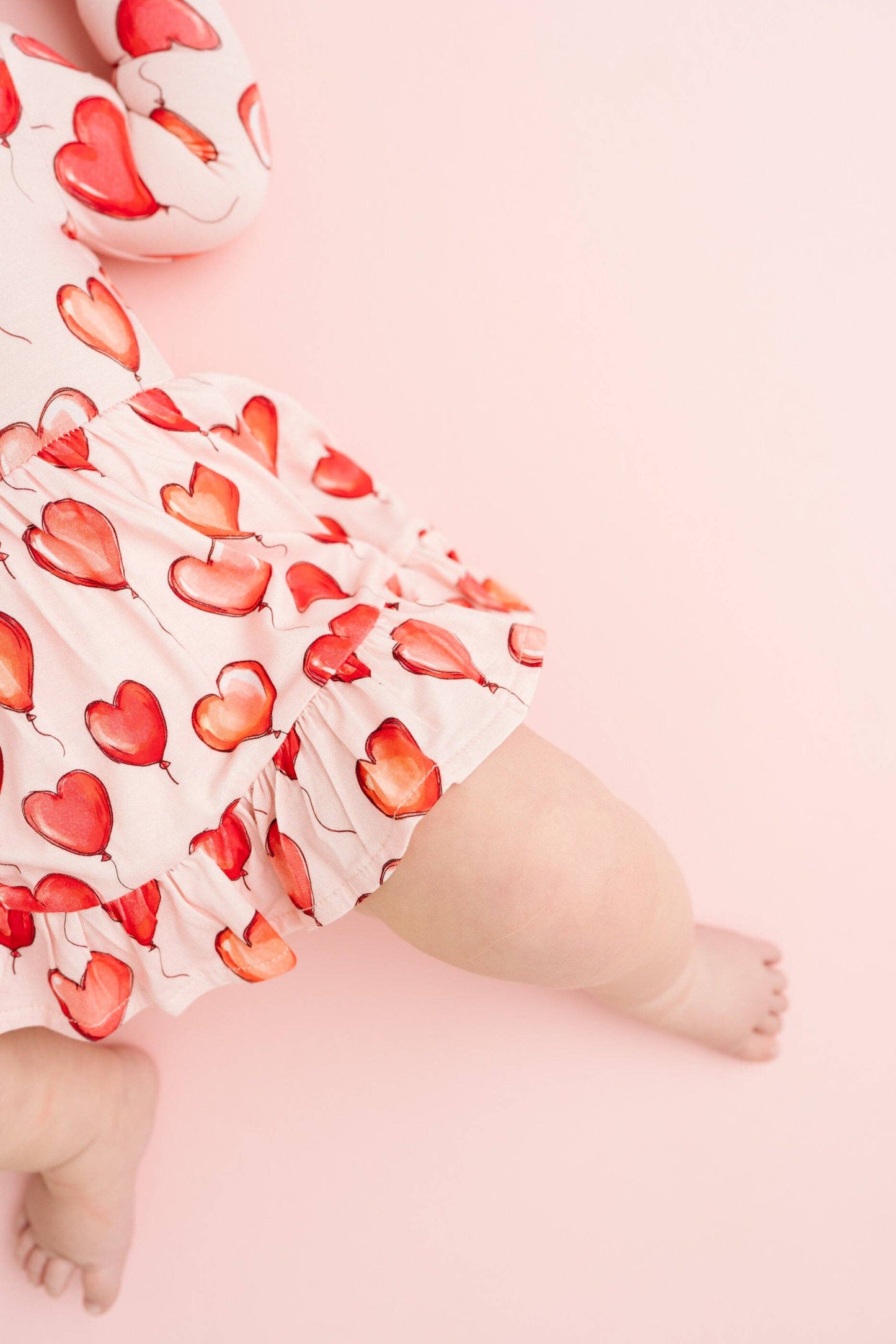 Red Heart Balloons Bodysuit Dress