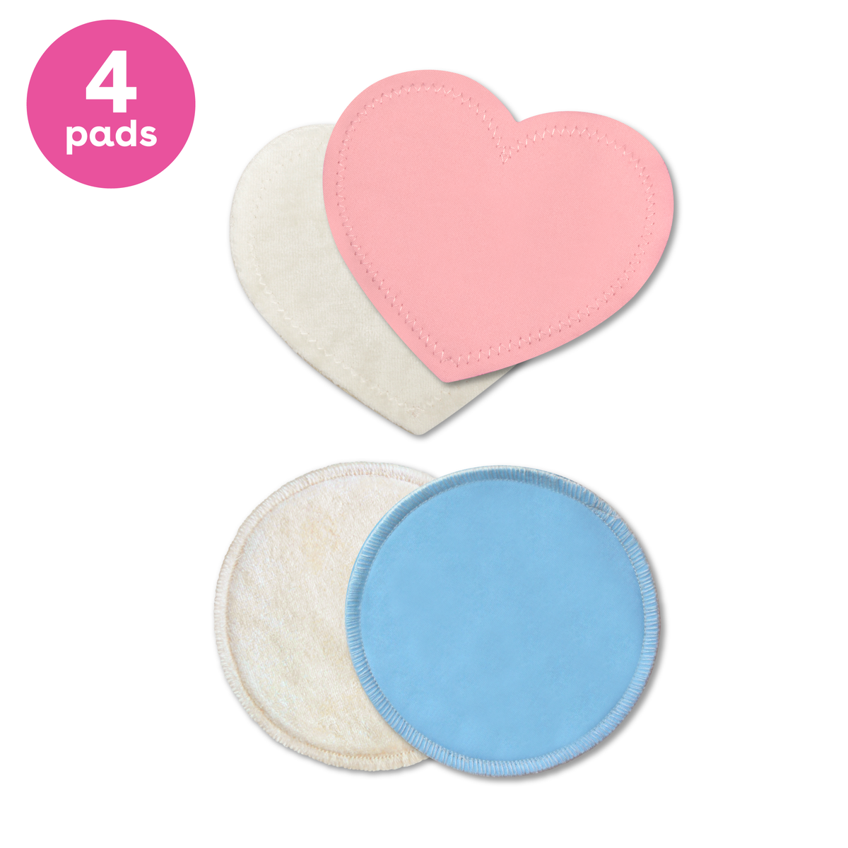 Combo pack nursing pads – 2 pairs