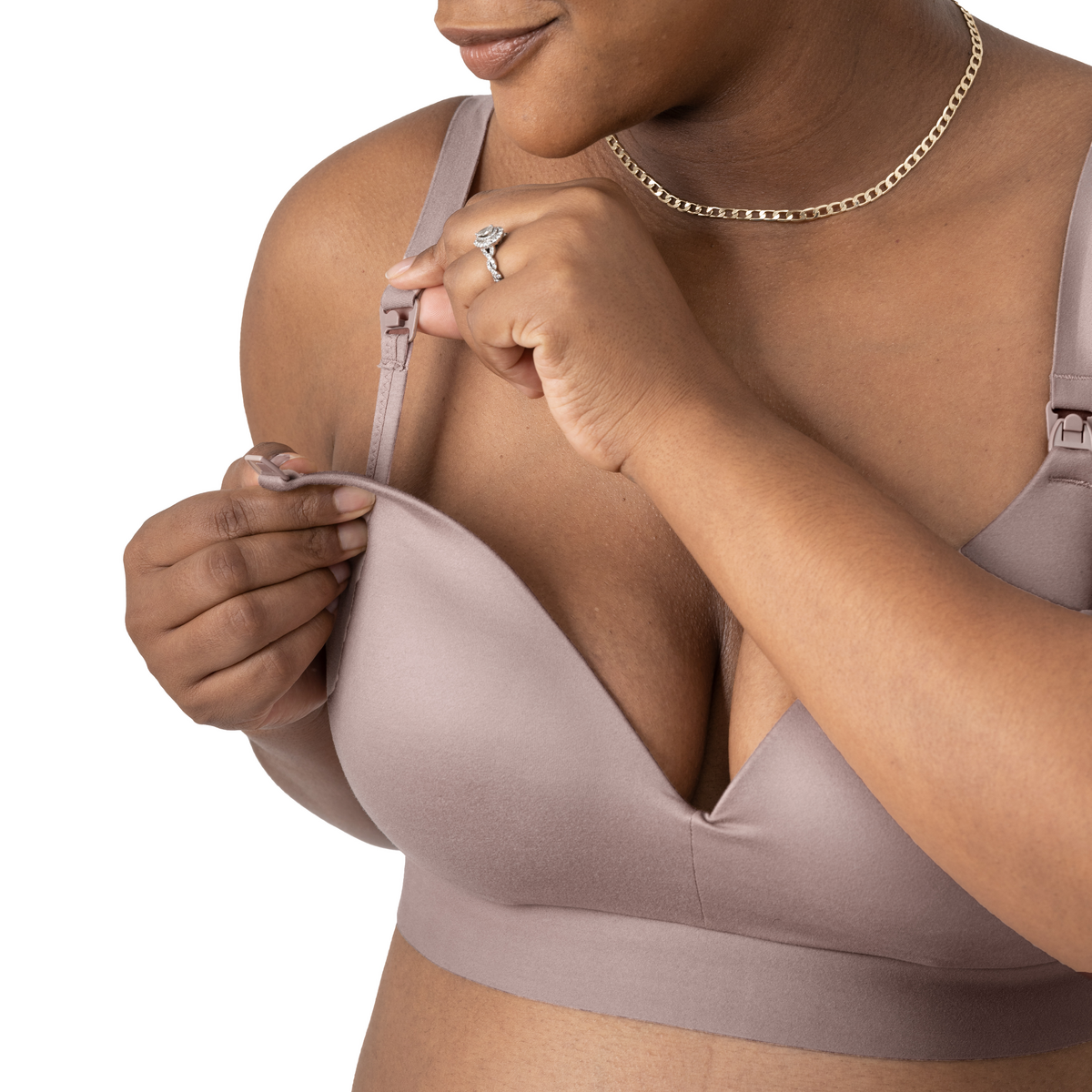 Minimalist Maternity & Nursing Plunge Bra