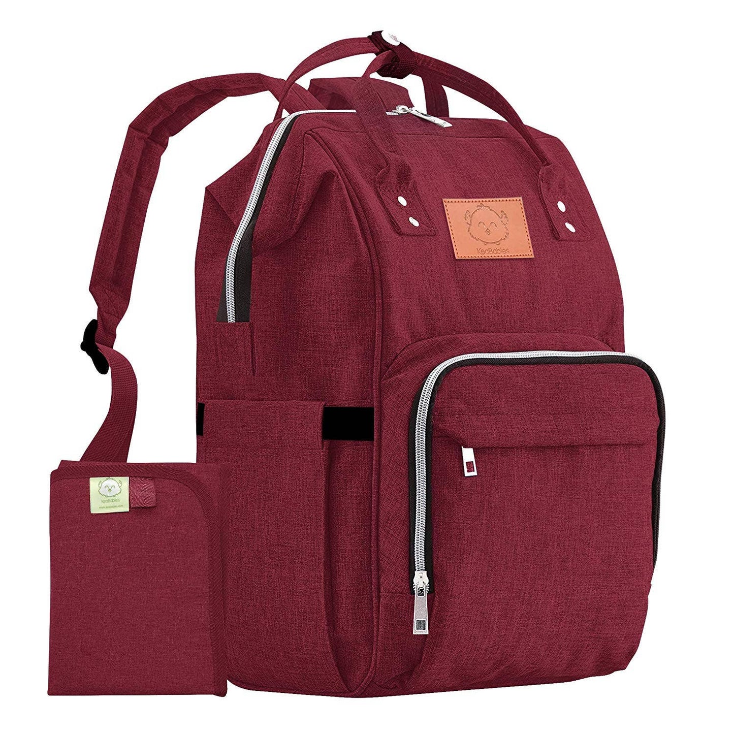 Original Diaper Backpack with Changing Pad (Wine Red)