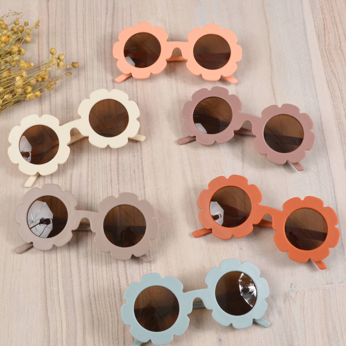 Kid's Sunflower Shape Sunglasses Eyewear for Baby