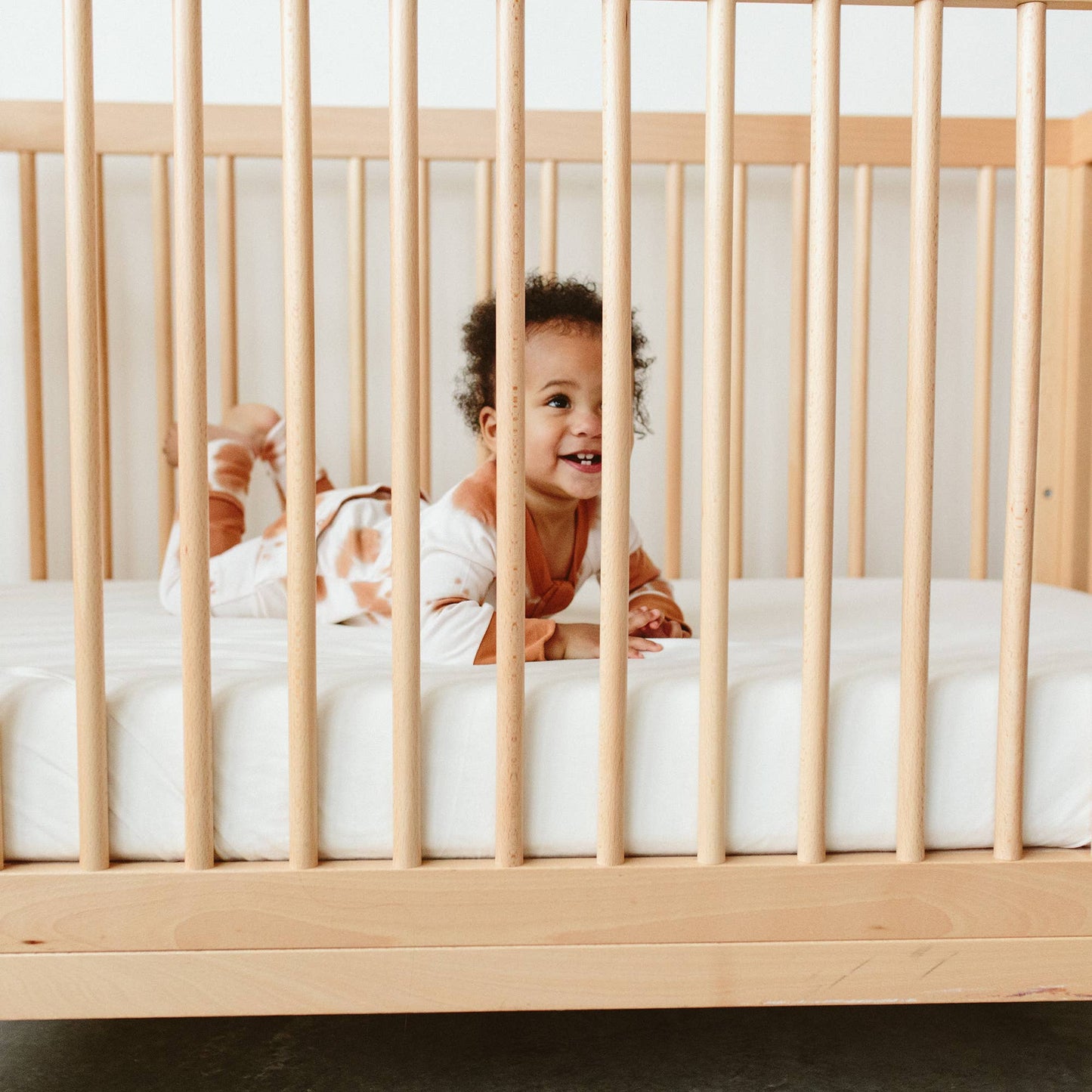 Viscose Bamboo + Organic Cotton Crib Sheet - Cloud