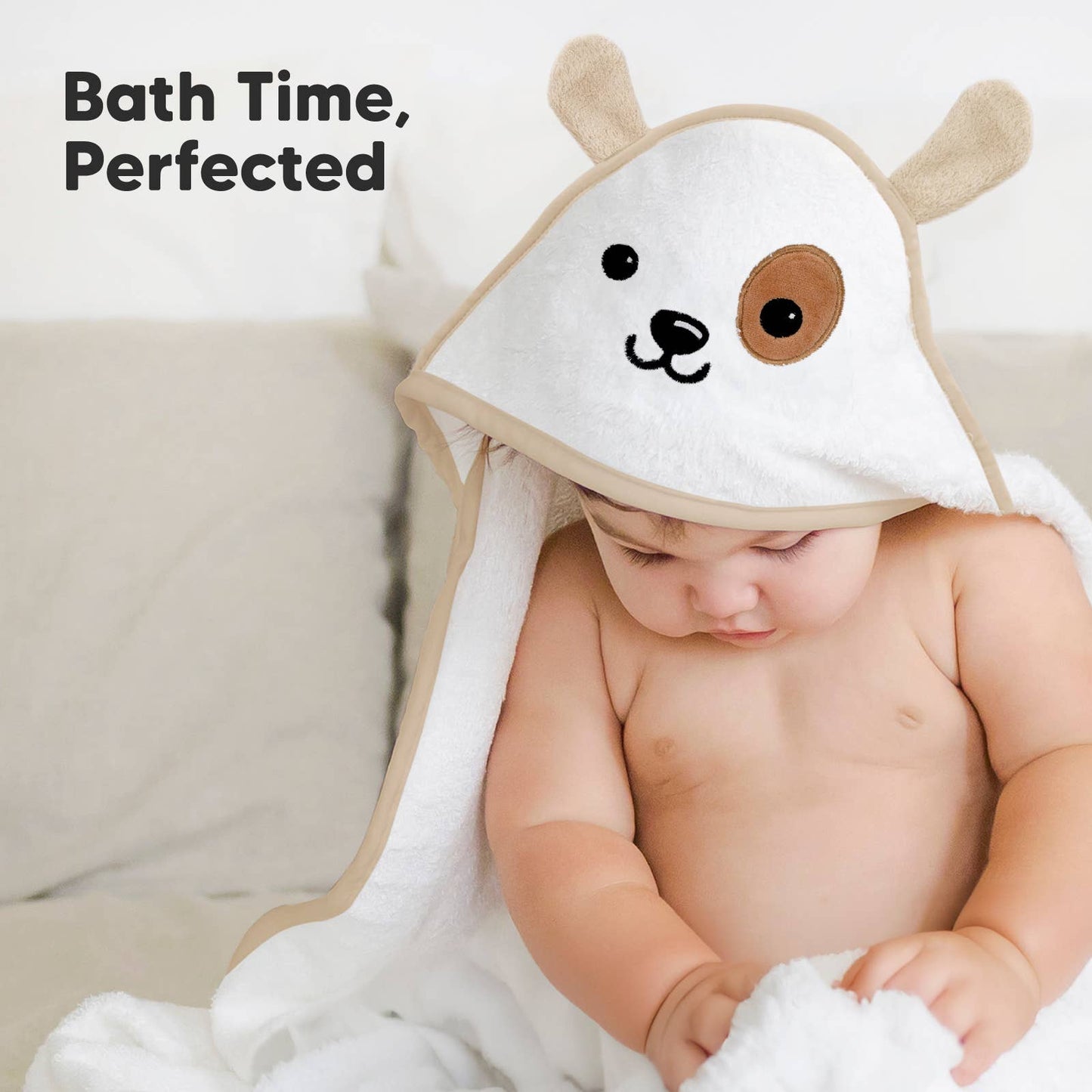 KeaBabies Cuddle Baby Hooded Towel