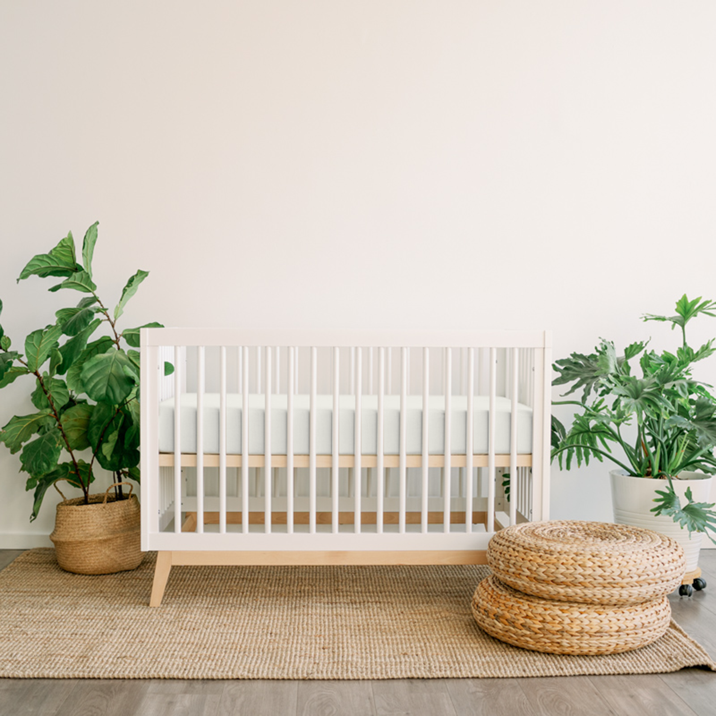 Viscose Bamboo + Organic Cotton Crib Sheet - Cloud