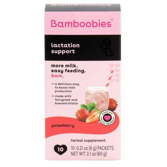 Lactation support drink mix (strawberry)