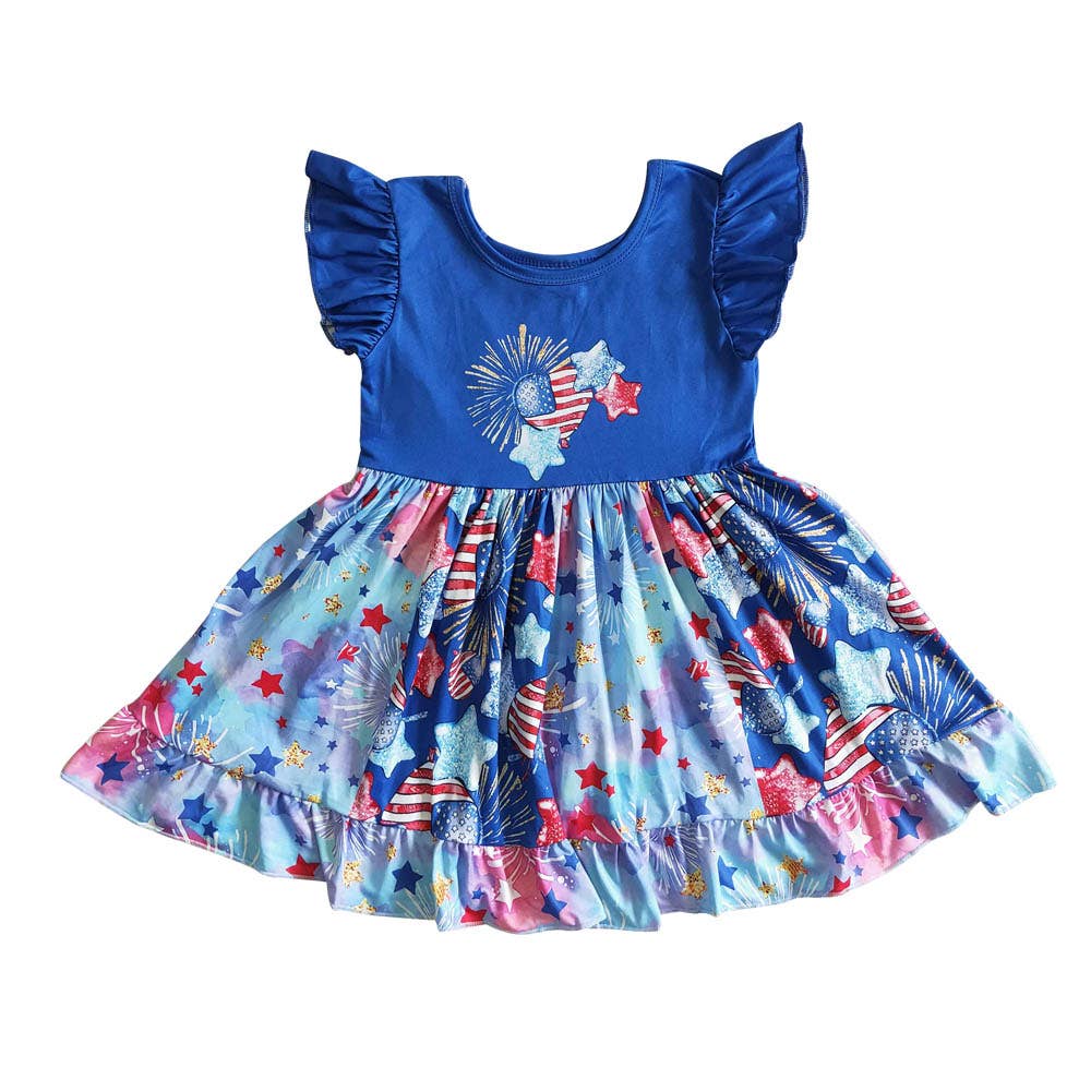 Baby girls 4th of july twirl dresses