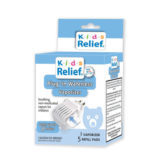 Kids Relief Plug-in Waterless Vaporizer +Refills, Eucalyptus